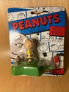 Peanuts Charlie Brown Keychain — Yellow, Black, Green, Red